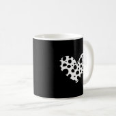 Mug Motif Dalmatien du coeur pour Dalmatien (Devant droit)