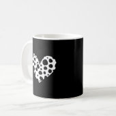 Mug Motif Dalmatien du coeur pour Dalmatien (Devant gauche)