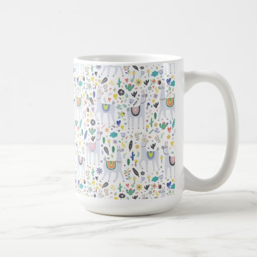 Mug Motif d'alpaga de griffonnage (Droite)