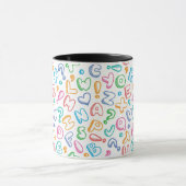 Mug motif d'alphabet (Centre)