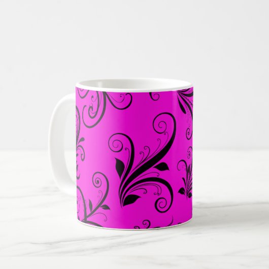 Mug Motif Damas, Damas rose, Damas français (Devant gauche)