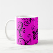 Mug Motif Damas, Damas rose, Damas français (Gauche)