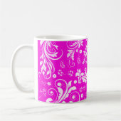Mug Motif Damas, Damas rose, Damas français (Gauche)