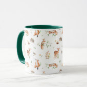 Mug Motif d'amis animaux de bois mignon (Devant gauche)
