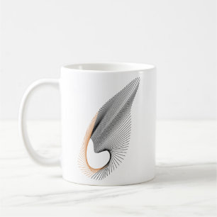 Mug Motif d'amour abstrait : Cœur moderne et sans cout