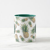 Mug Motif d'ananas d'aquarelle (Centre)