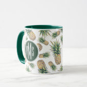 Mug Motif d'ananas d'aquarelle (Devant gauche)