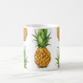 Mug Motif d'ananas d'été, design sans soudure. (Centre)