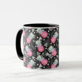 Mug Motif d'ananas triangulaire texturé (Devant gauche)