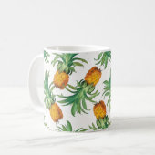 Mug Motif d'ananas vert orange jaune (Devant gauche)