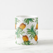 Mug Motif d'ananas vert orange jaune (Centre)