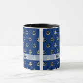 Mug Motif d'ancrage bleu (Centre)