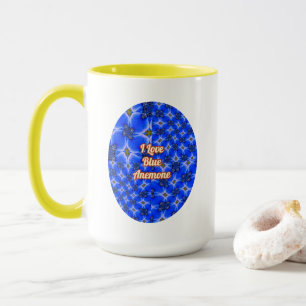 Mug Motif d'anémone du Jardin bleu