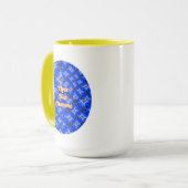 Mug Motif d'anémone du Jardin bleu (Devant gauche)