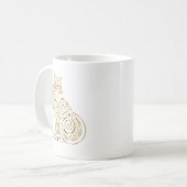 Mug Motif d'animal chat | Chat mignon et fantaisiste (Devant gauche)