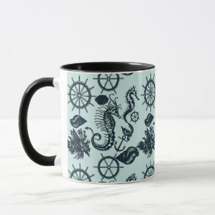 Mug Motif d'animaux marins Vintages