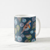 Mug Motif d'aquarelle Blue Birds (Devant droit)