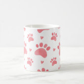 Mug Motif d'aquarelle Cat Paws (Centre)