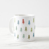 Mug Motif d'aquarelle couleur sapin de Noël (Devant gauche)