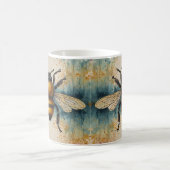 Mug Motif d'aquarelle d'abeille dynamique (Centre)