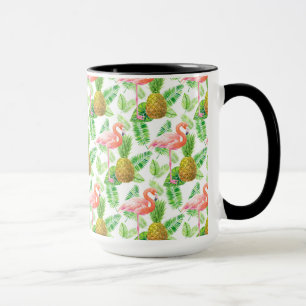 Mug Motif d'aquarelle de jardin tropical