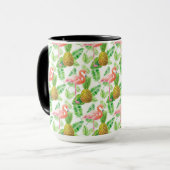 Mug Motif d'aquarelle de jardin tropical (Devant gauche)