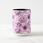Mug Motif d'aquarelle des fleurs d'anémone (Centre)