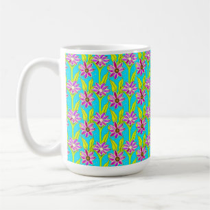 Mug Motif d'aquarelle florale Art nouveau