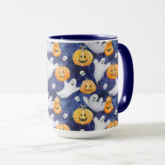 Mug Motif d'aquarelle Halloween (Devant droit)