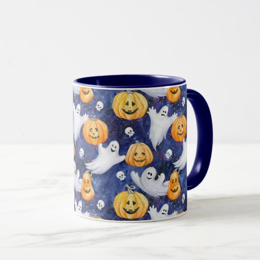 Mug Motif d'aquarelle Halloween (Devant droit)