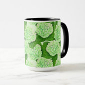 Mug Motif d'aquarelle Hydrangea (Devant droit)