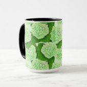 Mug Motif d'aquarelle Hydrangea (Devant gauche)