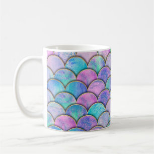 Mug Motif d'aquarelle japonais à échelle de sirène