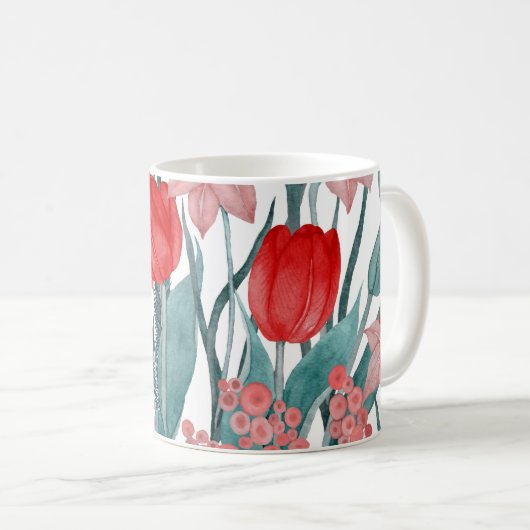 Mug Motif d'aquarelle Spring Bloom (Devant droit)