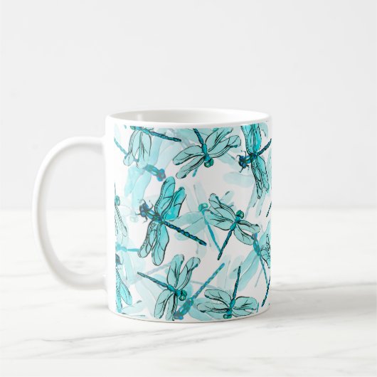 Mug Motif d'aquarelle transparente avec élégante libel (Gauche)