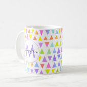 Mug Motif d'aquarelle triangulaire coloré (Devant gauche)