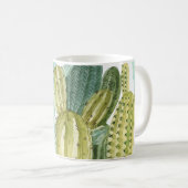 Mug Motif d'aquarelle vintage Cactus Blooming (Devant droit)