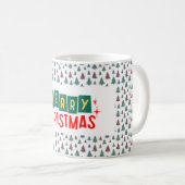 Mug Motif d'arbre de fête de fin d'année (Devant droit)