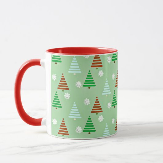 Mug Motif d'arbre de Noël (Gauche)