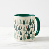 Mug Motif d'arbre de Noël (Devant droit)