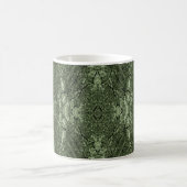 Mug Motif d'arbre en silhouette verte (Centre)