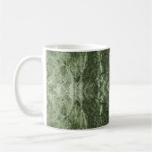 Mug Motif d'arbre en silhouette verte (Gauche)