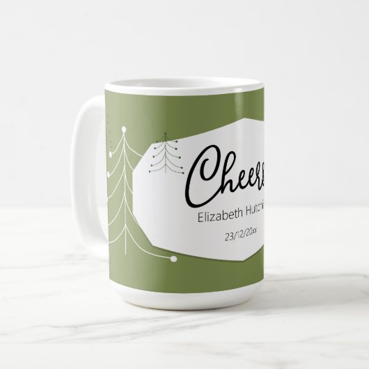Mug Motif d'arbre simple moderne (Devant gauche)