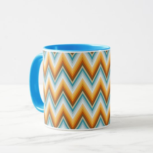 Mug Motif d'arrière - plan de Chevron (Devant gauche)