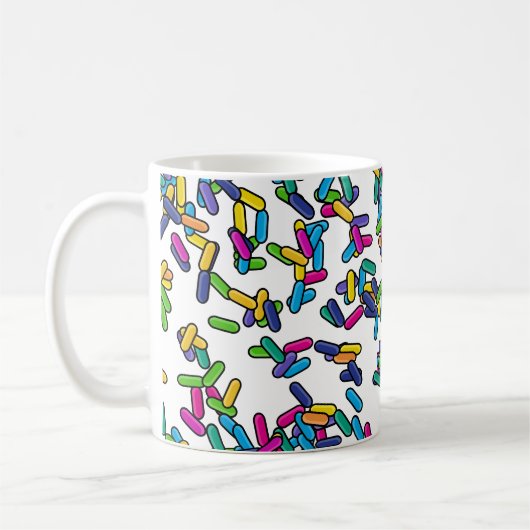 Mug Motif d'arrosage éparpillé (Gauche)