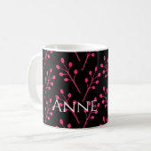 Mug Motif d'art botanique minimal (Devant gauche)
