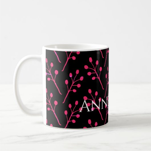 Mug Motif d'art botanique minimal (Gauche)