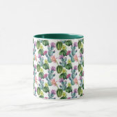 Mug Motif d'art de cactus d'aquarelle (Centre)