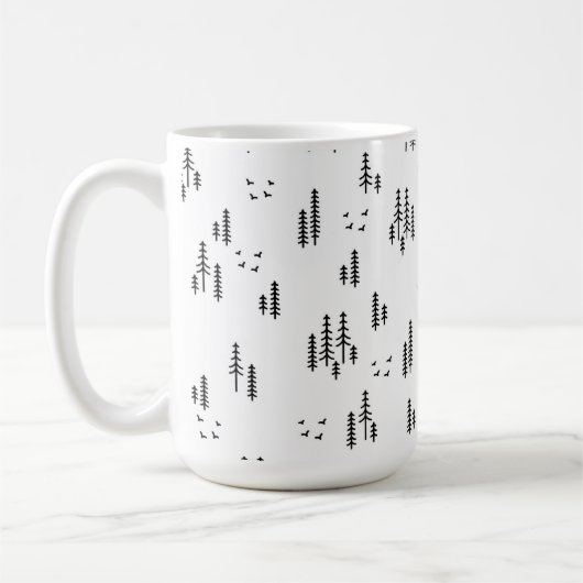 Mug Motif d'art de Forest Line (Gauche)