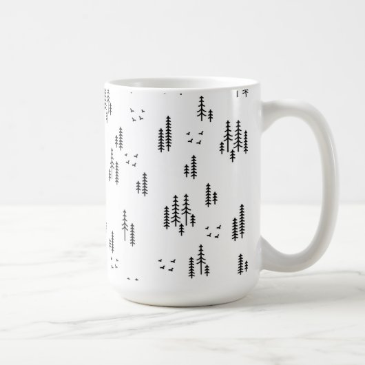 Mug Motif d'art de Forest Line (Droite)